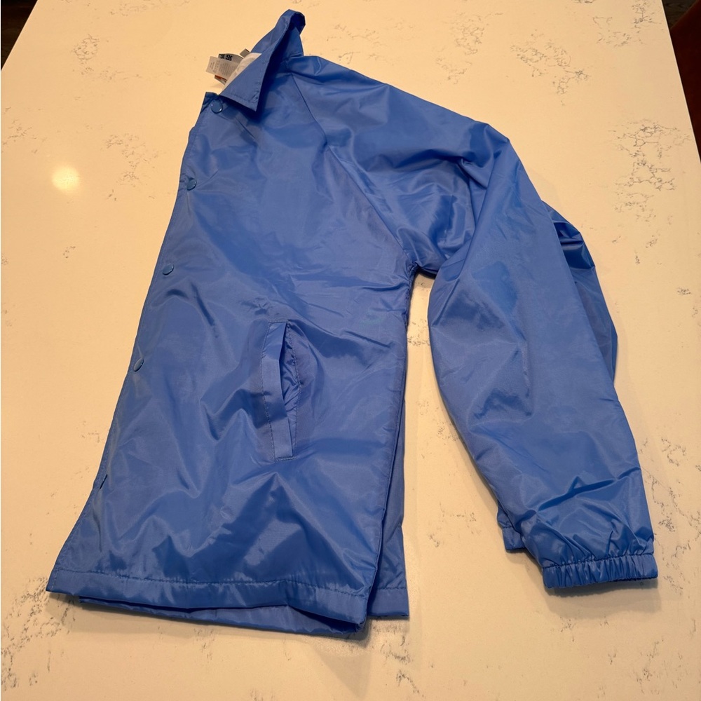 Nylon university blue coaches jacket NWOT - Picture 1 of 8